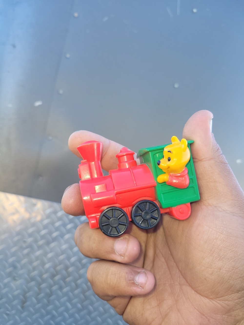 Vintage Disney Big Thunder Mountain Red Train Engine Winnie The Pooh
